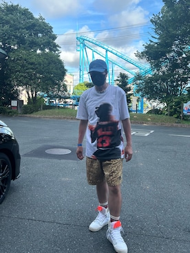 「OFF-WHITE」｜YMDMさん（メンズ・171cm）の夏コーディネート