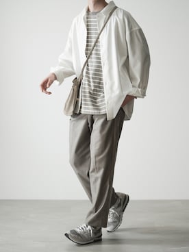 「RUUBON（ルーボン）のアイテム（その他パンツ）」を使った、hopeさん（メンズ・168cm）の春コーディネート