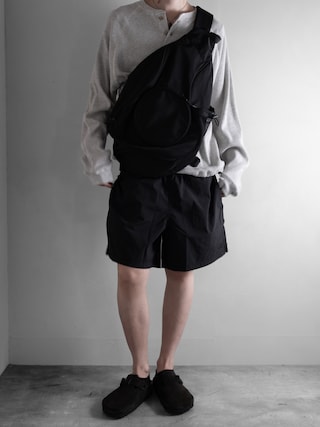 「THE NORTH FACE(ザノースフェイス)のTHE NORTH FACE/ザ・ノース・フェイス ハーフパンツ ショートパンツ バーサタイルショーツ 撥水 UVカット NB42630(その他パンツ)」を使った、hopeさん(メンズ・168cm)の夏コーディネート