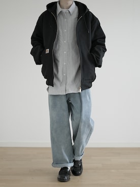 「Carhartt(カーハート)のアイテム(ジャケット/アウター)」を使った、hopeさん(メンズ・168cm)の冬コーディネート