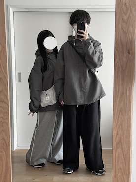 「RUUBON（ルーボン）のアイテム（スウェットパンツ）」を使った、hopeさん（メンズ・168cm）の秋コーディネート