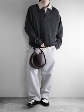 「London Shoe Make（ロンドンシューメイク）のレザー コイン ローファー / 牛革 / London Shoe Make Oxford and Derby 9005（ローファー、ブラック系）」を使った、hopeさん（メンズ・168cm）の夏コーディネート