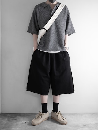 「Clarks(クラークス)の【CLARKS】WALLABEE/ワラビー 26155515(モカシン/デッキシューズ)」を使った、hopeさん(メンズ・168cm)の春コーディネート