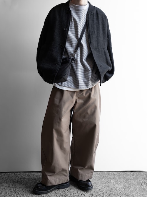 「RUUBON（ルーボン）の【RUUBON】tweed balloon MA-1 blouson / ツイードバルーンMA-1ブルゾン（ブルゾン）」を使った、hopeさん（メンズ・168cm）の春コーディネート