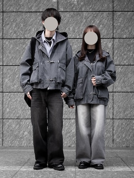 「AIVER（アイバー）のアイテム」を使った、hopeさん（メンズ・168cm）の冬コーディネート