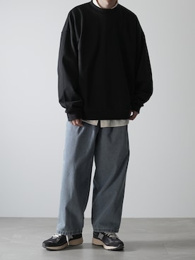 「NEWBALANCE」｜「アイテム（スウェット）」を使った、hopeさん（メンズ・168cm）の秋コーディネート