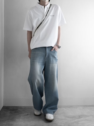 「thisisneverthat(ディスイズネバーザット)のT-Logo S/S Jersey Polo(ポロシャツ)」を使った、hopeさん(メンズ・168cm)の春コーディネート