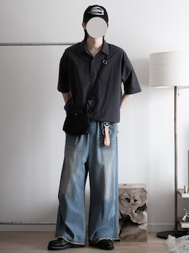 「URBAN RESEARCH（アーバンリサーチ）の『XLサイズあり』『撥水』SOLOTEX STRETCH POLO SHIRTS（ポロシャツ）」を使った、hopeさん（メンズ・168cm）の夏コーディネート
