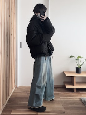 「AIVER（アイバー）のアイテム」を使った、hopeさん（メンズ・168cm）の冬コーディネート