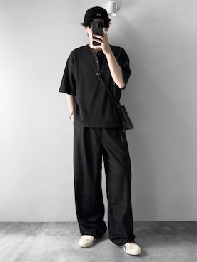 「Onitsuka Tiger（オニツカタイガー）のアイテム」を使った、hopeさん（メンズ・168cm）の夏コーディネート