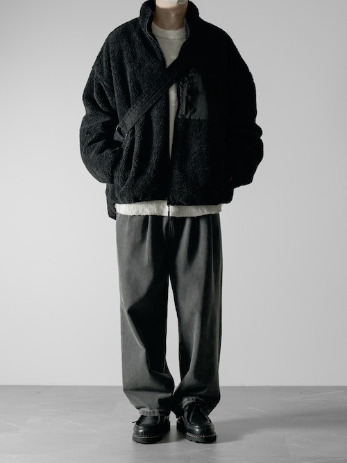 【RUUBON】 high neck boa jacket / ハイネック ボアジャケット