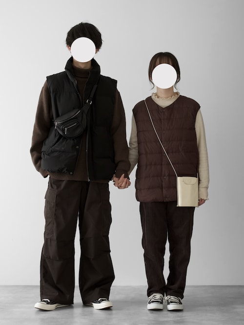 【RUUBON】padded volume ecodown vest / パデッド ボリューム エコダウンベスト