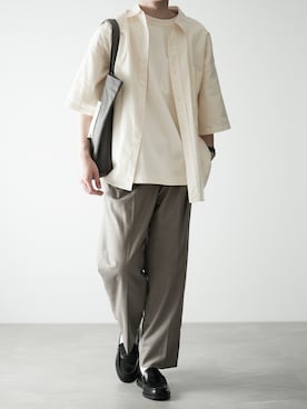 「RUUBON（ルーボン）のアイテム（その他パンツ）」を使った、hopeさん（メンズ・168cm）の春コーディネート