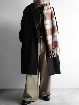 「アイテム（チェスターコート）」を使った、hopeさん（メンズ・168cm）の秋コーディネート