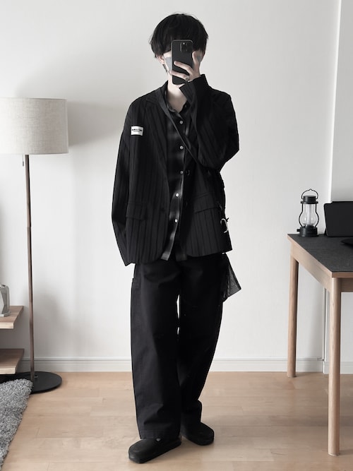 【RUUBON】 cotton ombre check shirt / コットンオンブレチェックシャツ