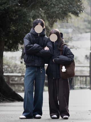 「RUUBON（ルーボン）の【RUUBON】rustic long sleeve Tee / ラスティック ロングスリーブTシャツ（Tシャツ/カットソー）」を使った、hopeさん（メンズ・168cm）の秋コーディネート