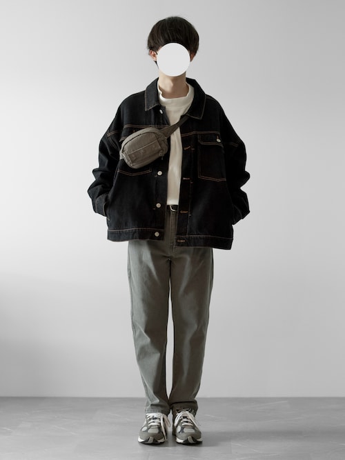 【RUUBON】 mock neck long Tee / モックネック ロンT