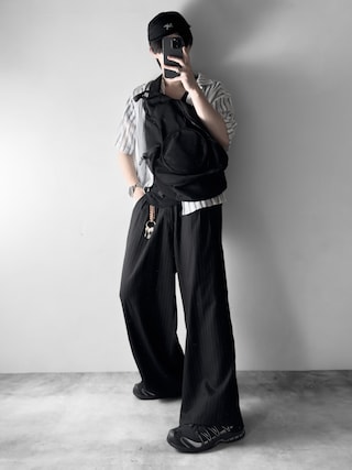 「RUUBON(ルーボン)の【RUUBON】airy layered tank top / エアリーレイヤードタンクトップ(タンクトップ)」を使った、hopeさん(メンズ・168cm)の夏コーディネート