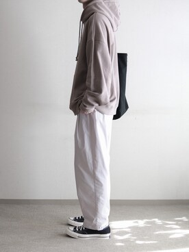 「RUUBON（ルーボン）のアイテム（パーカー）」を使った、hopeさん（メンズ・168cm）の秋コーディネート