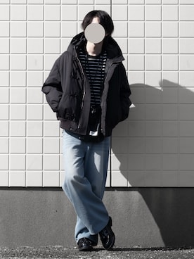 「アイテム（ソックス/靴下）」を使った、hopeさん（メンズ・168cm）の冬コーディネート