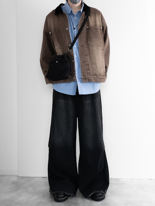 「RUUBON（ルーボン）の【RUUBON】relax cotton broad shirt / リラックス コットンブロードシャツ（シャツ/ブラウス）」を使った、hopeさん（メンズ・168cm）の秋コーディネート