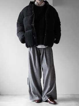 「アイテム（ダウンジャケット/コート）」を使った、hopeさん（メンズ・168cm）の秋コーディネート