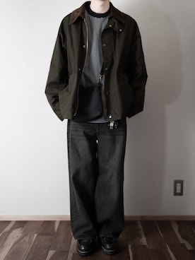 「Barbour（バブアー）のアイテム」を使った、hopeさん（メンズ・168cm）の冬コーディネート