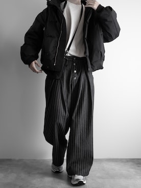 「アイテム（ダウンジャケット/コート）」を使った、hopeさん（メンズ・168cm）の秋コーディネート