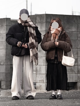 「アイテム（キャップ）」を使った、hopeさん（メンズ・168cm）の冬コーディネート