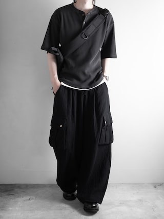 「RUUBON(ルーボン)の【RUUBON】airy layered tank top / エアリーレイヤードタンクトップ(タンクトップ)」を使った、hopeさん(メンズ・168cm)の夏コーディネート