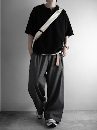 「RUUBON（ルーボン）の【RUUBON】canvas big shoulder bag / キャンバス ビッグ ショルダーバッグ（トートバッグ）」を使った、hopeさん（メンズ・168cm）の春コーディネート