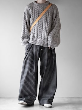 「アイテム（スニーカー）」を使った、hopeさん（メンズ・168cm）の秋コーディネート