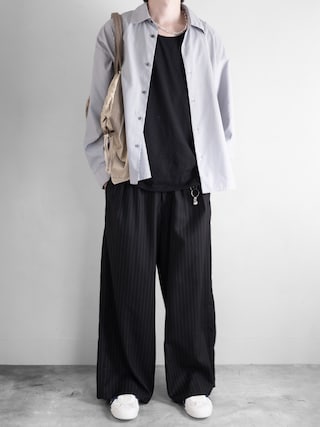「RUUBON(ルーボン)の【RUUBON】airy layered tank top / エアリーレイヤードタンクトップ(タンクトップ)」を使った、hopeさん(メンズ・168cm)の夏コーディネート