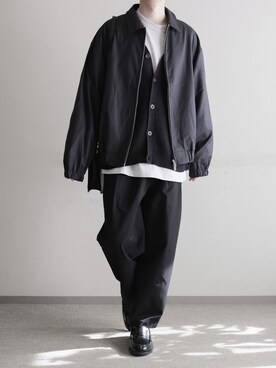 「STYLEMIXER（スタイルミキサー）のアイテム（ブルゾン）」を使った、hopeさん（メンズ・168cm）の冬コーディネート