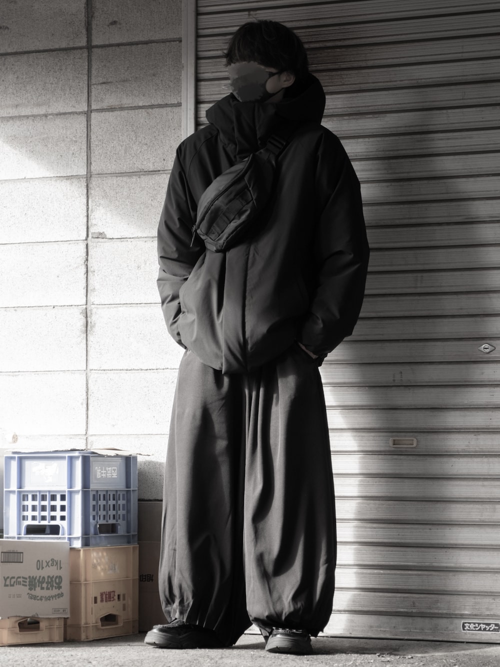 RUUBON】water repellent padded hood jacket / 撥水パテッド フード 