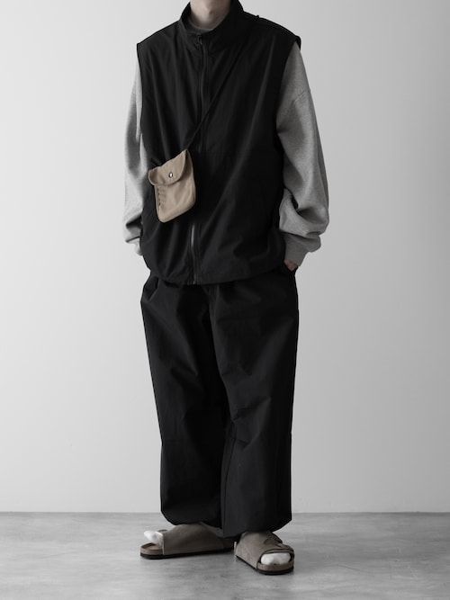 RUUBON スラックス 「RUUBON」nylon drawstring pants