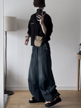 「アイテム（ポーチ）」を使った、hopeさん（メンズ・168cm）の夏コーディネート