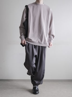 「RUUBON（ルーボン）のアイテム（スウェット）」を使った、hopeさん（メンズ・168cm）の秋コーディネート