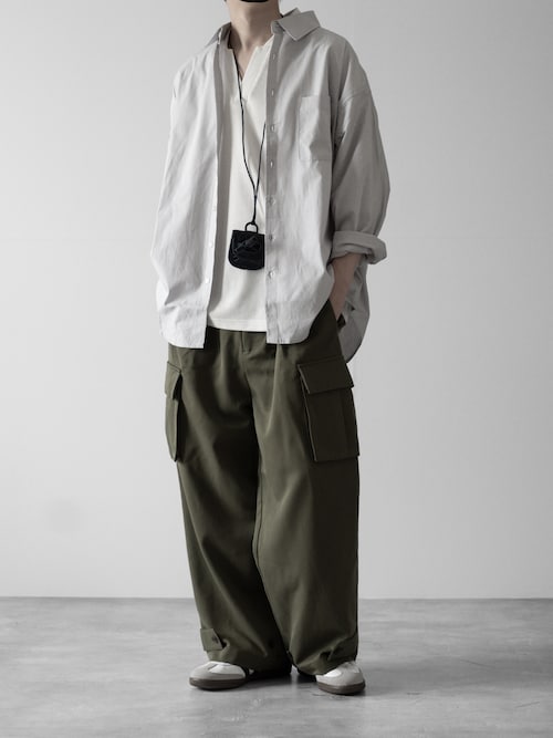 【RUUBON】relax cotton broad shirt / リラックス コットンブロードシャツ