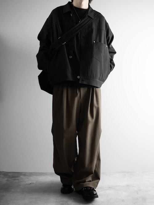 SLICK/スリック】Tech Twill Trucker Jacket/テックツイルトラッカー