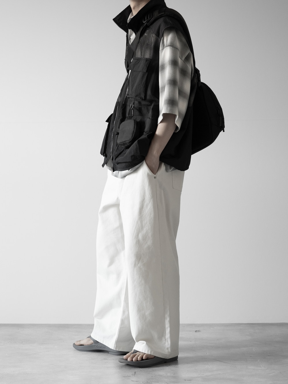RUUBON】mulch pocket nylon mesh vest / マルチポケットナイロン 