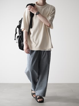 「RUUBON（ルーボン）のアイテム（タンクトップ）」を使った、hopeさん（メンズ・168cm）の夏コーディネート
