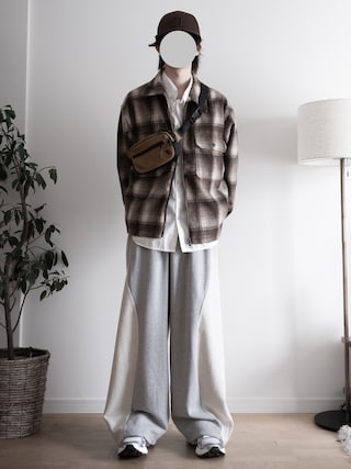 「RUUBON（ルーボン）の【RUUBON】relax cotton broad shirt / リラックス コットンブロードシャツ（シャツ/ブラウス）」を使った、hopeさん（メンズ・168cm）の秋コーディネート
