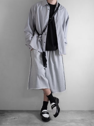 「RUUBON（ルーボン）の【RUUBON】airy regular collar shirt /エアリーレギュラーカラーシャツ/ストライプ（シャツ/ブラウス）」を使った、hopeさん（メンズ・168cm）の秋コーディネート