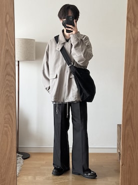 「RUUBON（ルーボン）のアイテム（ブルゾン）」を使った、hopeさん（メンズ・168cm）の秋コーディネート