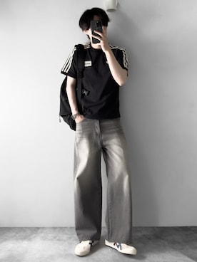 「Onitsuka Tiger（オニツカタイガー）のアイテム」を使った、hopeさん（メンズ・168cm）の夏コーディネート