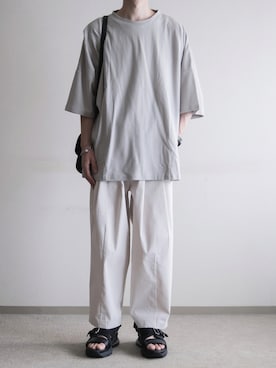 「OMNES（オムネス）のアイテム」を使った、hopeさん（メンズ・168cm）の夏コーディネート