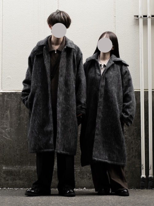【RUUBON】shaggy soutien collar coat / シャギーステンカラーコート