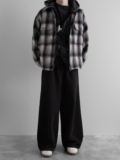 RUUBON】shaggy double zip box jacket / シャギーダブルジップ