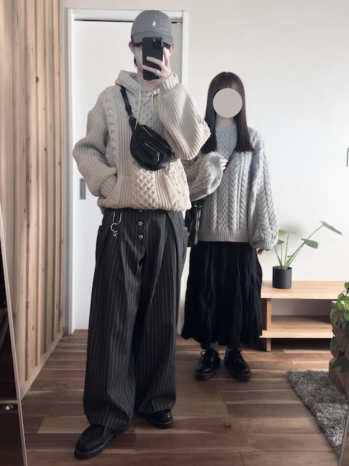 SHRINK EMBOSS LEATHER BODY BAG（ボディバッグ/ウエストポーチ）｜WYM